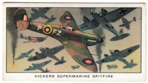 Kellogg's - 'History of British Military Aircraft' (1963) - Card #6 - Vickers Supermarine Spitfire