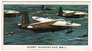 Kellogg's - 'History of British Military Aircraft' (1963) - Card #8 - Short Sunderland Mk.1