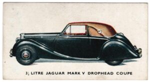 Kellogg's - 'Motor Cars (Colour)' (1949) - Card #29 - 3.5 Litre Jaguar Mark V Drophead Coupe