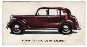 Kellogg's - 'Motor Cars (Colour)' (1949) - Card #30 - Rover "75" Six Light Saloon