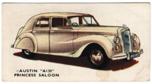 Kellogg's - 'Motor Cars (Colour)' (1949) - Card #36 - Austin "A135" Princess Saloon
