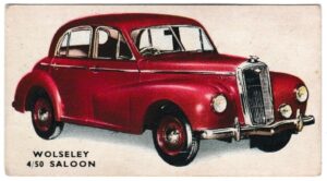 Kellogg's - 'Motor Cars (Colour)' (1949) - Card #8 - Wolseley 4/50 Saloon