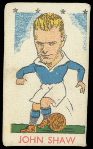 Kiddys - 'Football Stars (4* Die Cut)' (1948) - ?J. Shaw (Rangers) Kiddys - 'Football Stars (4* Die Cut)' (1948) - ?J. Shaw (Rangers)