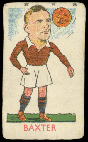 Kiddys - 'Football Stars (4* Die Cut)' (1948) - R. Baxter (Hearts)