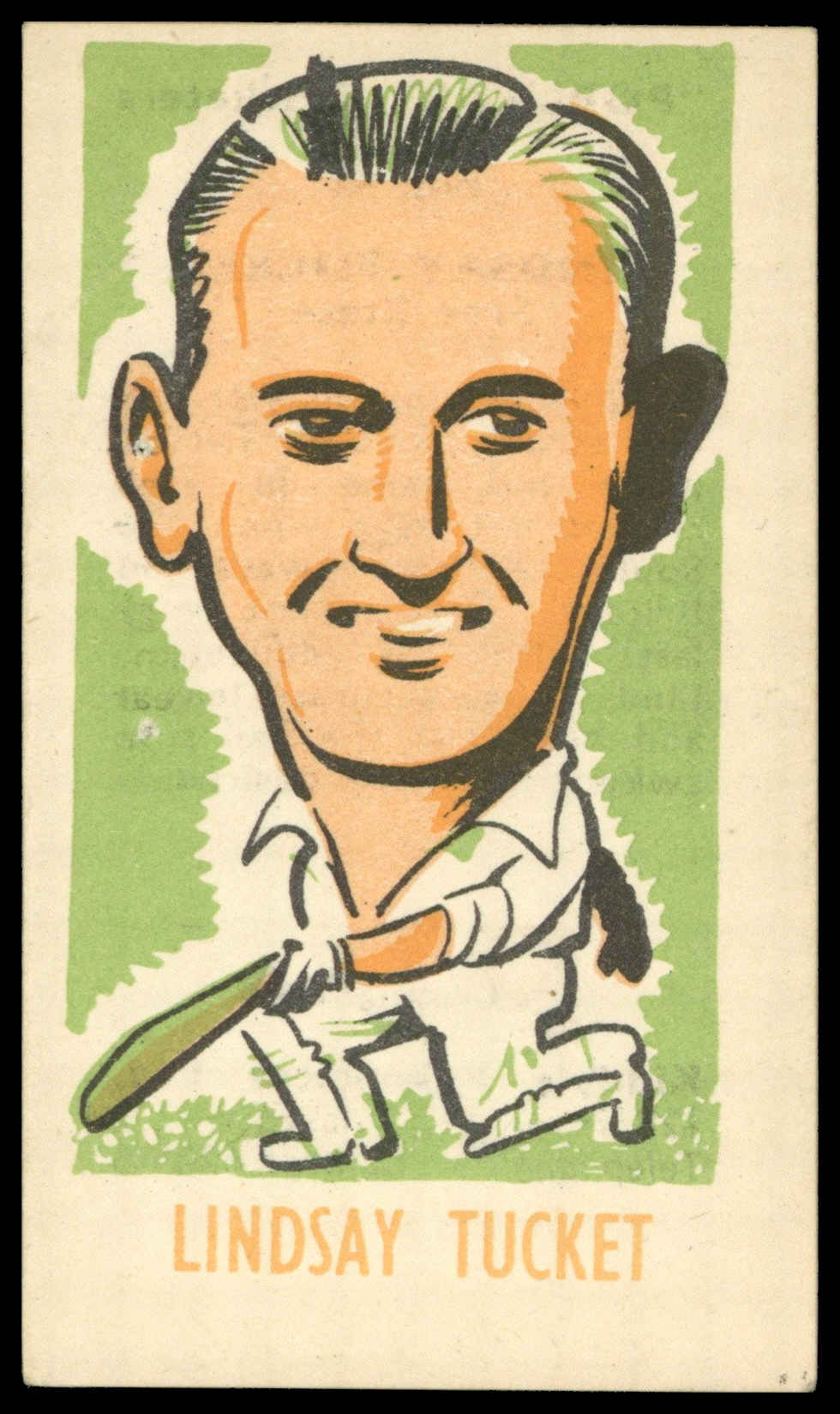 Kiddys - 'Popular Cricketers' (1948) - Lindsay Tucket (Free State) Kiddys - 'Popular Cricketers' (1948) - Lindsay Tucket (Free State)