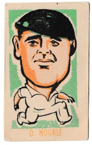 Kiddys - 'Popular Cricketers' (1948) - D. Nourse (Natal) Kiddys - 'Popular Cricketers' (1948) - D. Nourse (Natal)