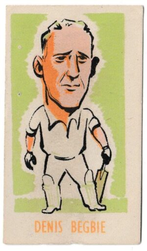 Kiddys - 'Popular Cricketers' (1948) - Denis Begbie (Transvaal)