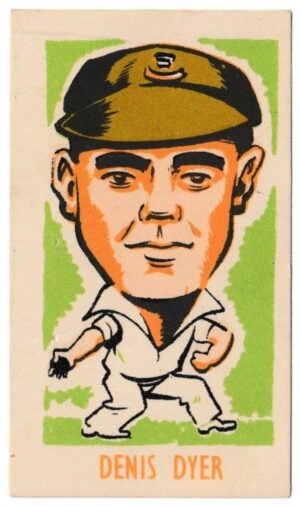 Kiddys - 'Popular Cricketers' (1948) - Denis Dyer (Natal) Kiddys - 'Popular Cricketers' (1948) - Denis Dyer (Natal)