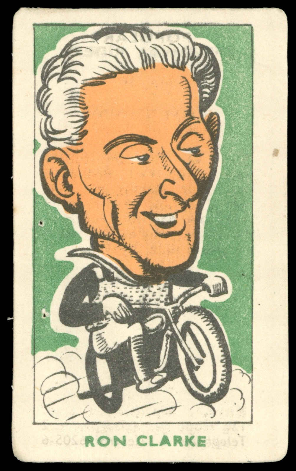 Kiddys - 'Popular Speedway Riders' (c1950) - #35 - Ron Clarke (Odsall & Bradford) Kiddys - 'Popular Speedway Riders' (c1950) - #35 - Ron Clarke (Odsall & Bradford)