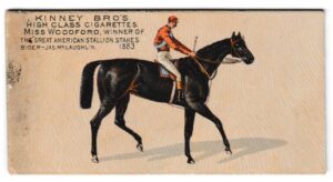 Kinney Bro's - 'Famous Running Horses (American)' (1889) - Miss Woodford Kinney Bro's - 'Famous Running Horses (American)' (1889) - Miss Woodford