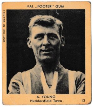 Klene - 'Val "Footer" Gum' (1936) - Card #12 - A. Young (Huddersfield Town)
