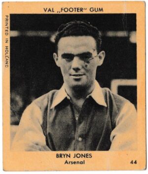Klene - 'Val "Footer" Gum' (1936) - Card #44 - Bryn Jones (Arsenal)