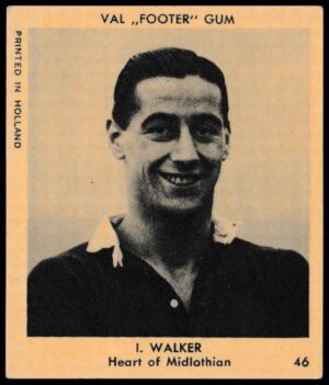 Klene - 'Val "Footer" Gum' (1936) - Card #46 - I. Walker (Hearts)