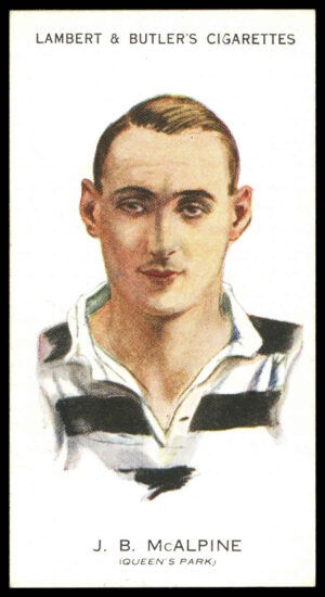 Lambert & Butler - 'Footballers 1930-31' (1930) - #23 - J.B. McAlpine (Queens Park)