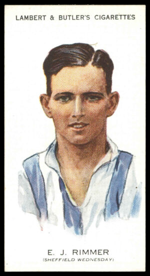 Lambert & Butler - 'Footballers 1930-31' (1930) - #30 - E.J. Rimmer (Sheffield Wednesday)