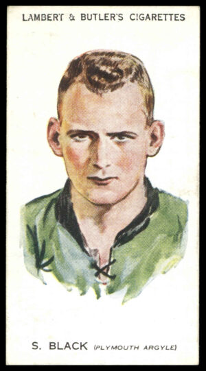 Lambert & Butler - 'Footballers 1930-31' (1930) - #6 - S. Black (Plymouth Argyle)