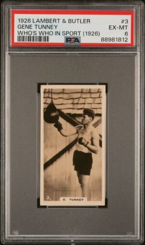 Lambert & Butler - Who's Who in Sport (1926) - Gene Tunney (Boxing) **PSA6**