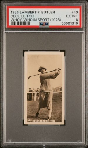 Lambert & Butler - Who's Who in Sport (1926) - Miss Cecil Leitch (Golf) **PSA6**
