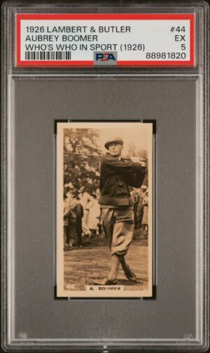 Lambert & Butler  - Who's Who in Sport (1926) - Aubrey Boomer (Golf) **PSA5**
