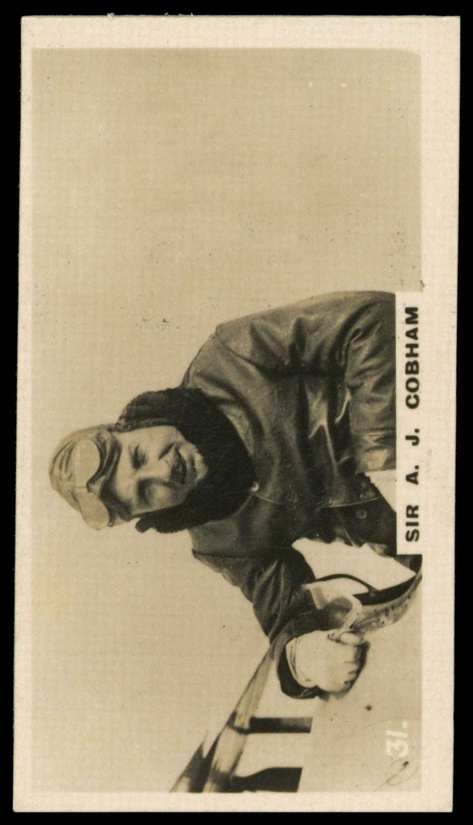 Lambert & Butler - 'Who's Who in Sport 1926' (1926) - #31 - Sir Alan J. Cobham (Aviation) Lambert & Butler - 'Who's Who in Sport 1926' (1926) - #31 - Sir Alan J. Cobham (Aviation)