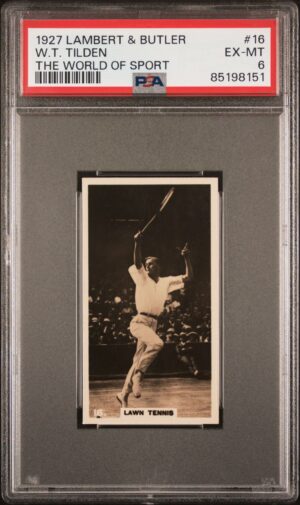 Lambert & Butler - 'The World of Sport' (1927) - W.T. Tilden **PSA6**