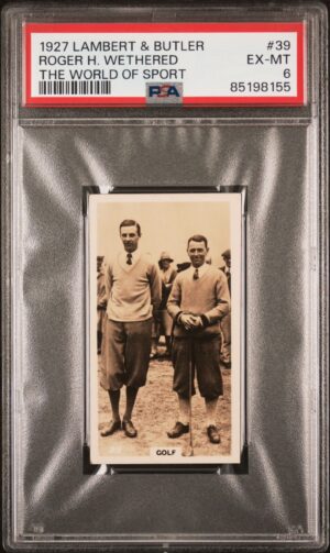 Lambert & Butler - 'The World of Sport' (1927) - Roger H. Wethered **PSA6**