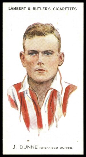 Lambert & Butler - 'Footballers 1930-31' (1930) - J. Dunne (Sheffield United)