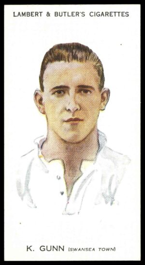 Lambert & Butler - 'Footballers 1930-31' (1930) - K. Gunn (Swansea Town)