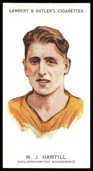 Lambert & Butler - 'Footballers 1930-31' (1930) - W.J. Hartill (Wolverhampton Wanderers) Lambert & Butler - 'Footballers 1930-31' (1930) - W.J. Hartill (Wolverhampton Wanderers)