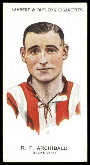 Lambert & Butler - 'Footballers 1930-31' (1930) - R.F. Archibald (Stoke City)