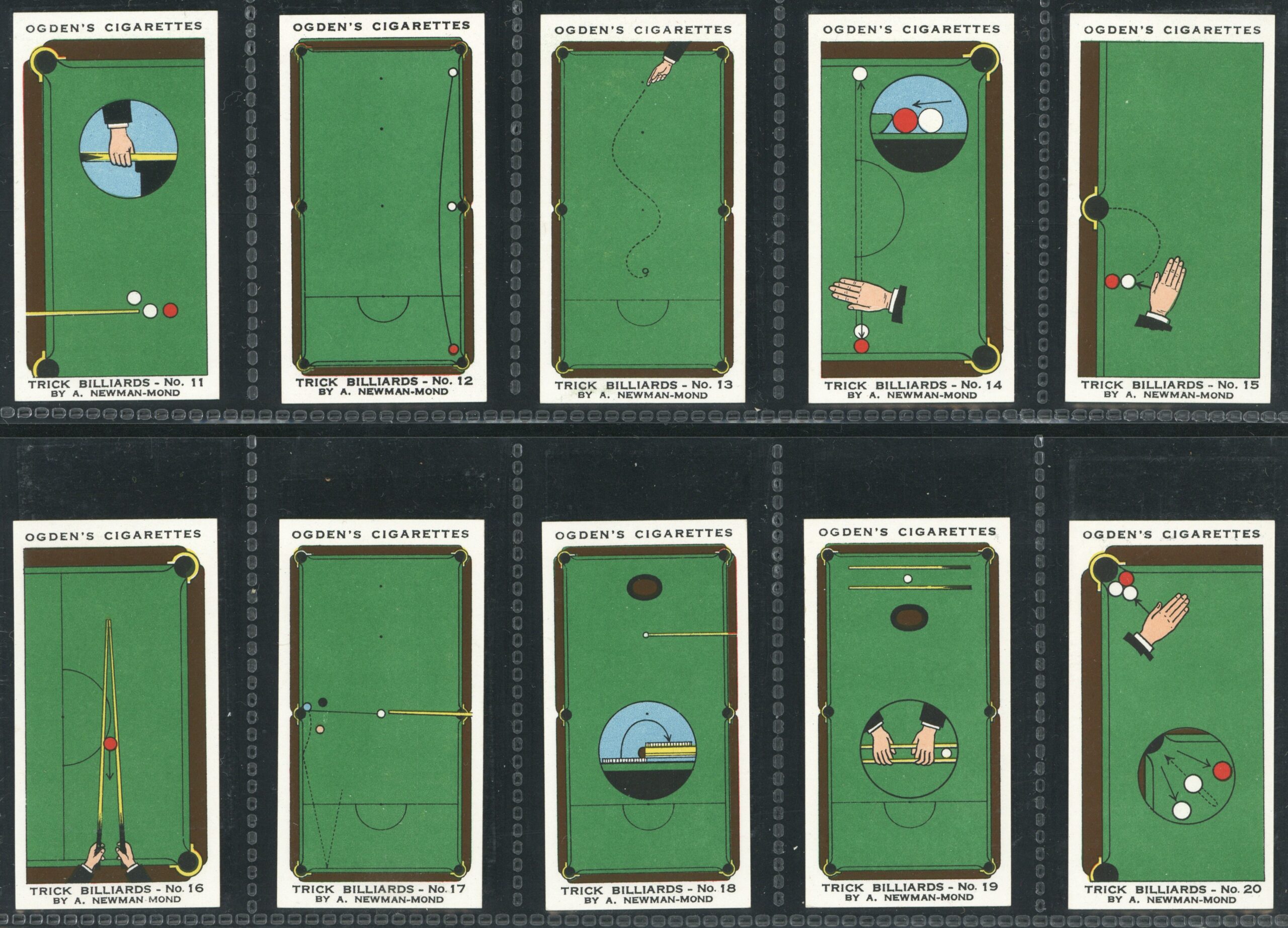 Ogden's - 'Trick Billiards' Complete Set (1934) Ogden's - 'Trick Billiards' Complete Set (1934)