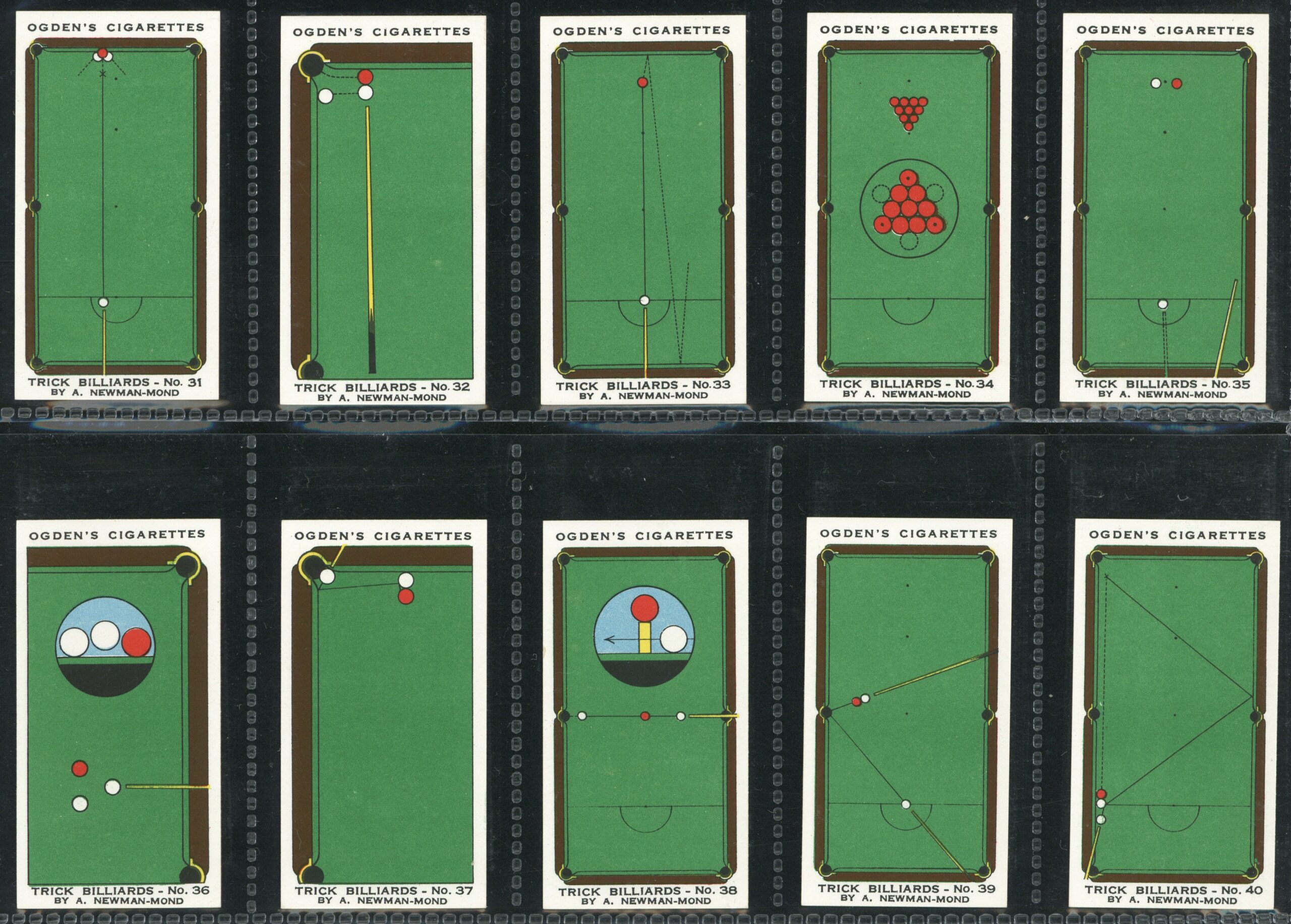 Ogden's - 'Trick Billiards' Complete Set (1934) Ogden's - 'Trick Billiards' Complete Set (1934)