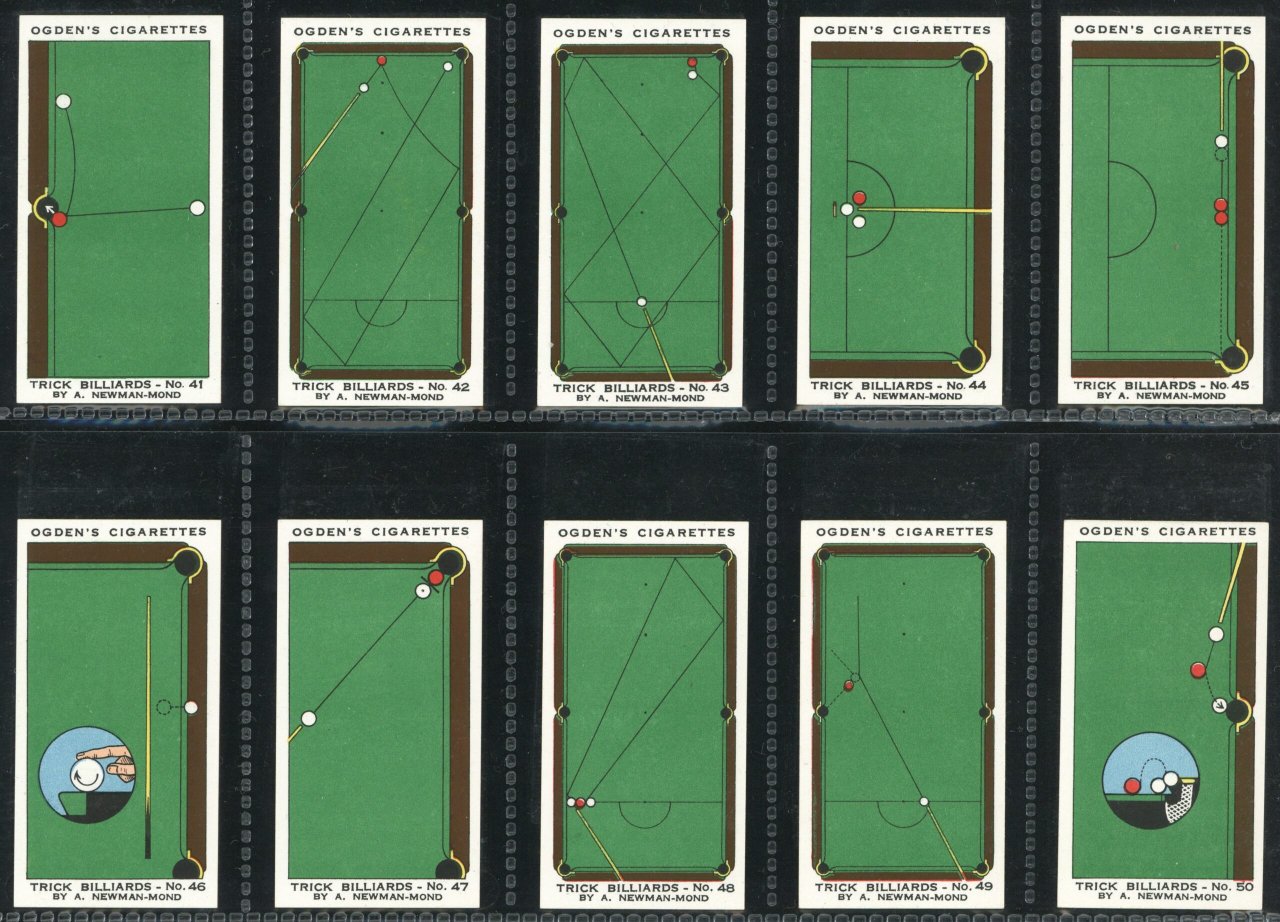 Ogden's - 'Trick Billiards' Complete Set (1934) Ogden's - 'Trick Billiards' Complete Set (1934)