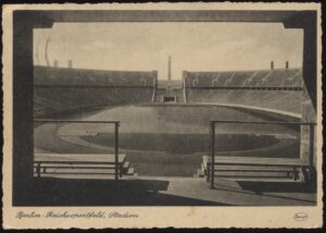 Stengel - 'Berlin Olympic Stadium - War Time Postal Slogan' (1943) - Used Postcard
