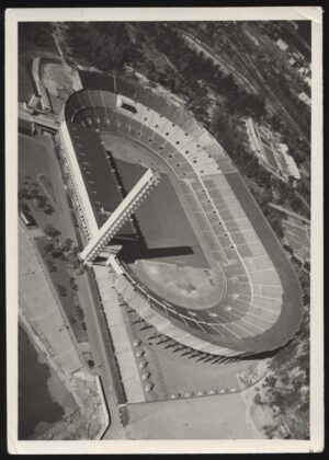 Real Photo - 'Helsinki Olympic Stadium' (1952) - Used Postcard