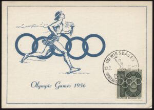 Bundespost - 'Melbourne Olympics Games' (1956) - Used Postcard