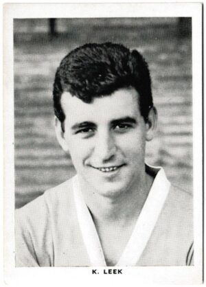 Leaf - 'Footballers - Portraits' (1961) - K. Leek (Leicester City)