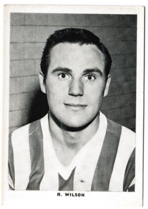 Leaf - 'Footballers - Portraits' (1961) - R. Wilson (Huddersfield Town)