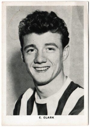Leaf - 'Footballers - Portraits' (1961) - C. Clark (West Bromwich Albion)