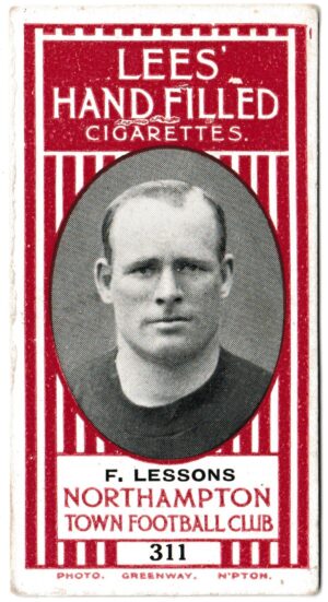 Lees (J) - 'Northampton Town Footballers' (c1912) - Card #311 - F. Lessons (Northampton Town)