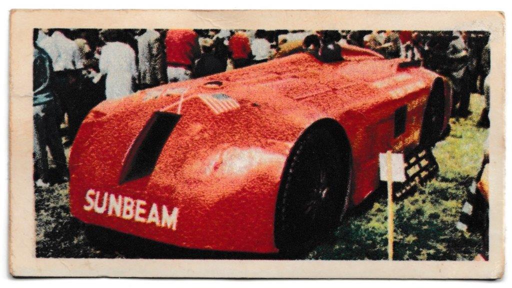 Lyons Maid - 'Famous Cars' (1966) - Card #4 - Sunbeam Record Breaker Lyons Maid - 'Famous Cars' (1966) - Card #4 - Sunbeam Record Breaker