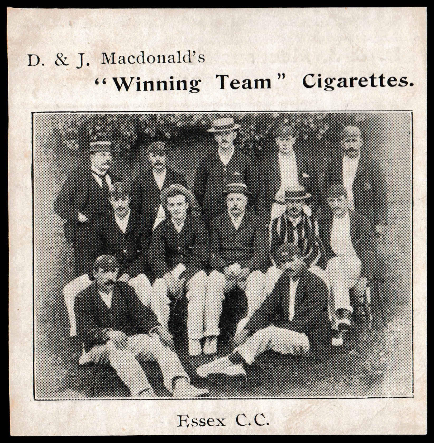 MacDonald - 'Cricket & Football Teams (Winning)' (c1902) - Essex C.C. MacDonald - 'Cricket & Football Teams (Winning)' (c1902) - Essex C.C.