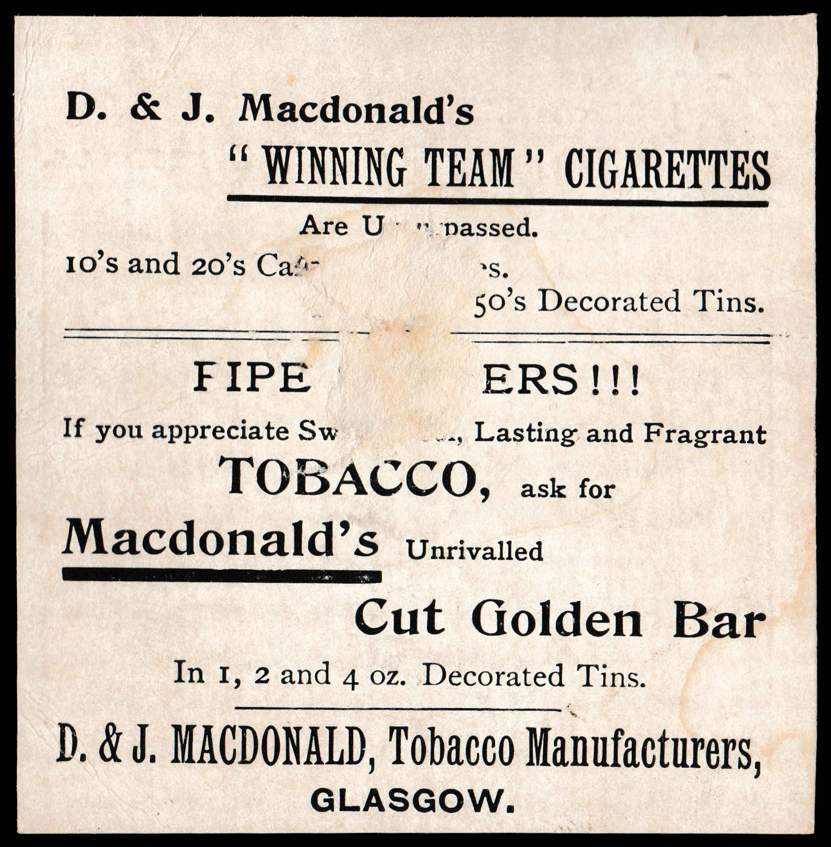 MacDonald - 'Cricket & Football Teams (Winning)' (c1902) - Essex C.C. MacDonald - 'Cricket & Football Teams (Winning)' (c1902) - Essex C.C.