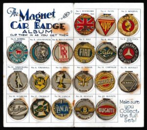 Amalgamated Press - 'Magnet Car Badge Album'