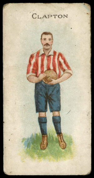 Marcus - 'Footballers & Club Colours' (1896) - Clapton (Holding Ball)
