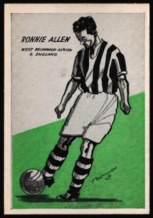 Master Vending - 'Cardmaster Football Tips (Cream & Address)' (1958) - Rinnie Allen (West Brom)