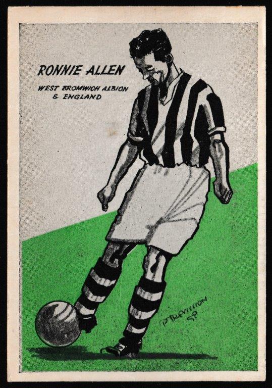 Master Vending - 'Cardmaster Football Tips (Cream & Address)' (1958) - Rinnie Allen (West Brom) Master Vending - 'Cardmaster Football Tips (Cream & Address)' (1958) - Rinnie Allen (West Brom)