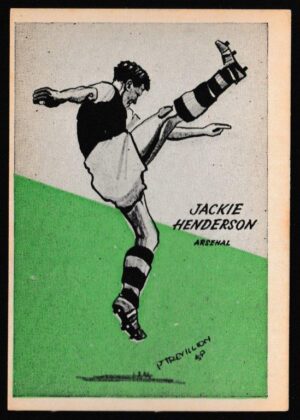 Master Vending - 'Cardmaster Football Tips (Cream & Address)' (1958) - Jackie Henderson (Arsenal)