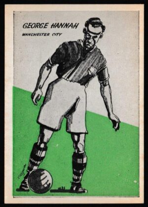 Master Vending - 'Cardmaster Football Tips (Cream & Address)' (1958) - George Hannah (Manchester City)