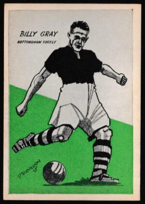 Master Vending - 'Cardmaster Football Tips (Cream & Address)' (1958) - Billy Gray (Notts Forest) Master Vending - 'Cardmaster Football Tips (Cream & Address)' (1958) - Billy Gray (Notts Forest)